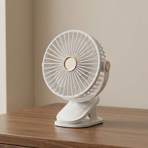 Ventilateur de bureau à pince avec inclinaison réglable