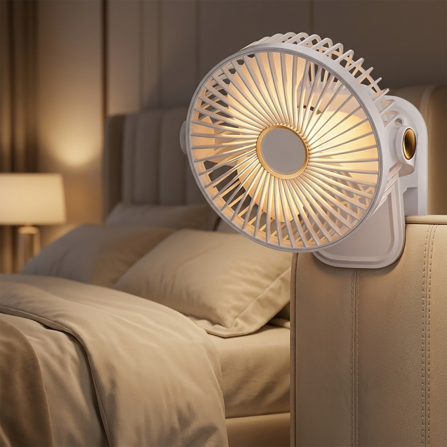 Portable Desk Fan with ABS Housing for Summer Home, Office & Travel Use