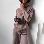 Women's Soft Knit Roll Neck Lounge Set