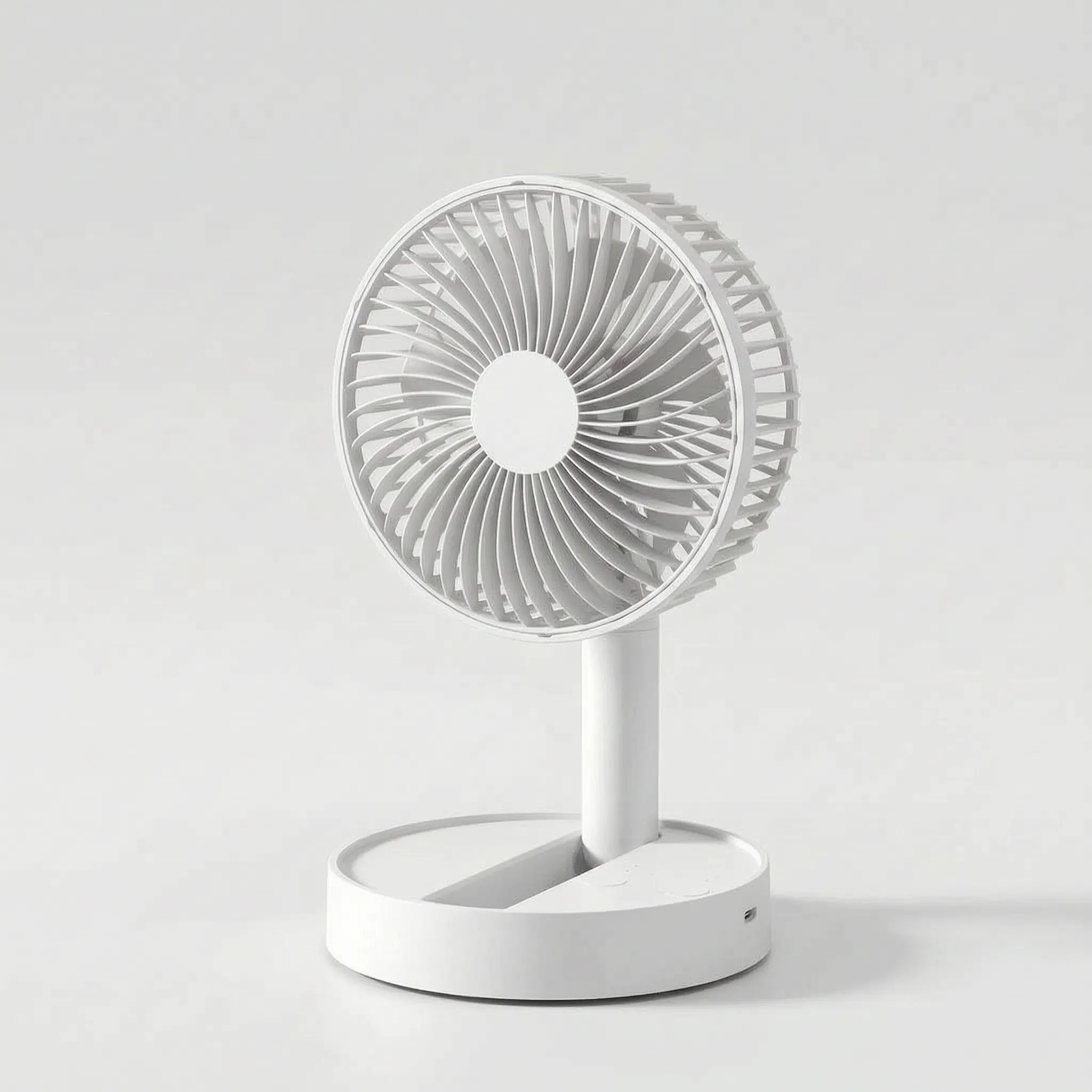 Portable Foldable USB Desk Fan with Adjustable Stand for Summer Cooling