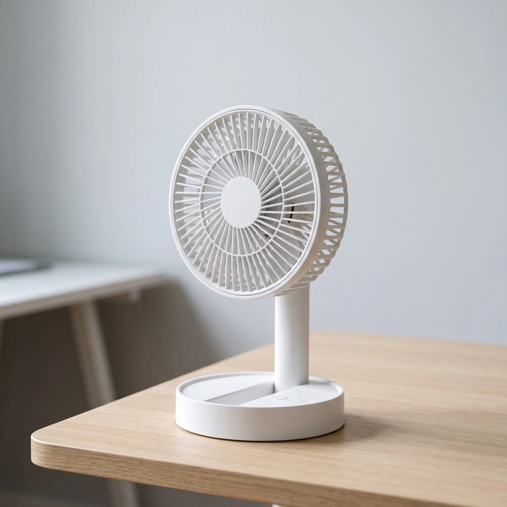 Portable Foldable USB Desk Fan with Adjustable Stand for Summer Cooling