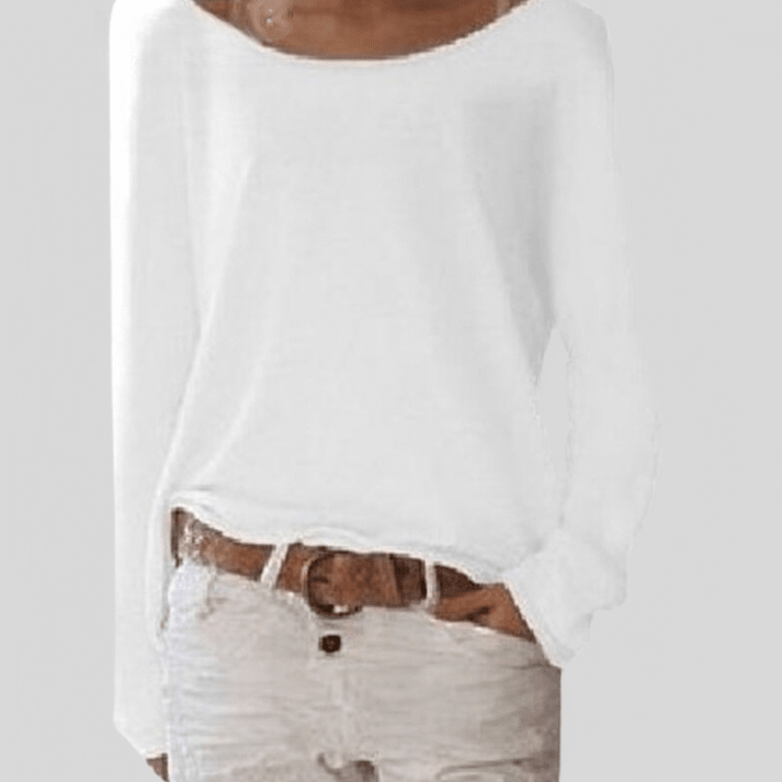 Pull en maille fine à coupe décontractée pour femme
