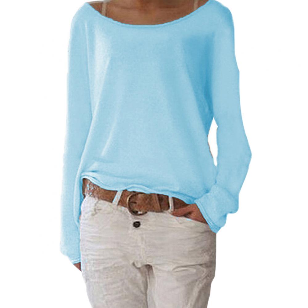 Pull en maille fine à coupe décontractée pour femme