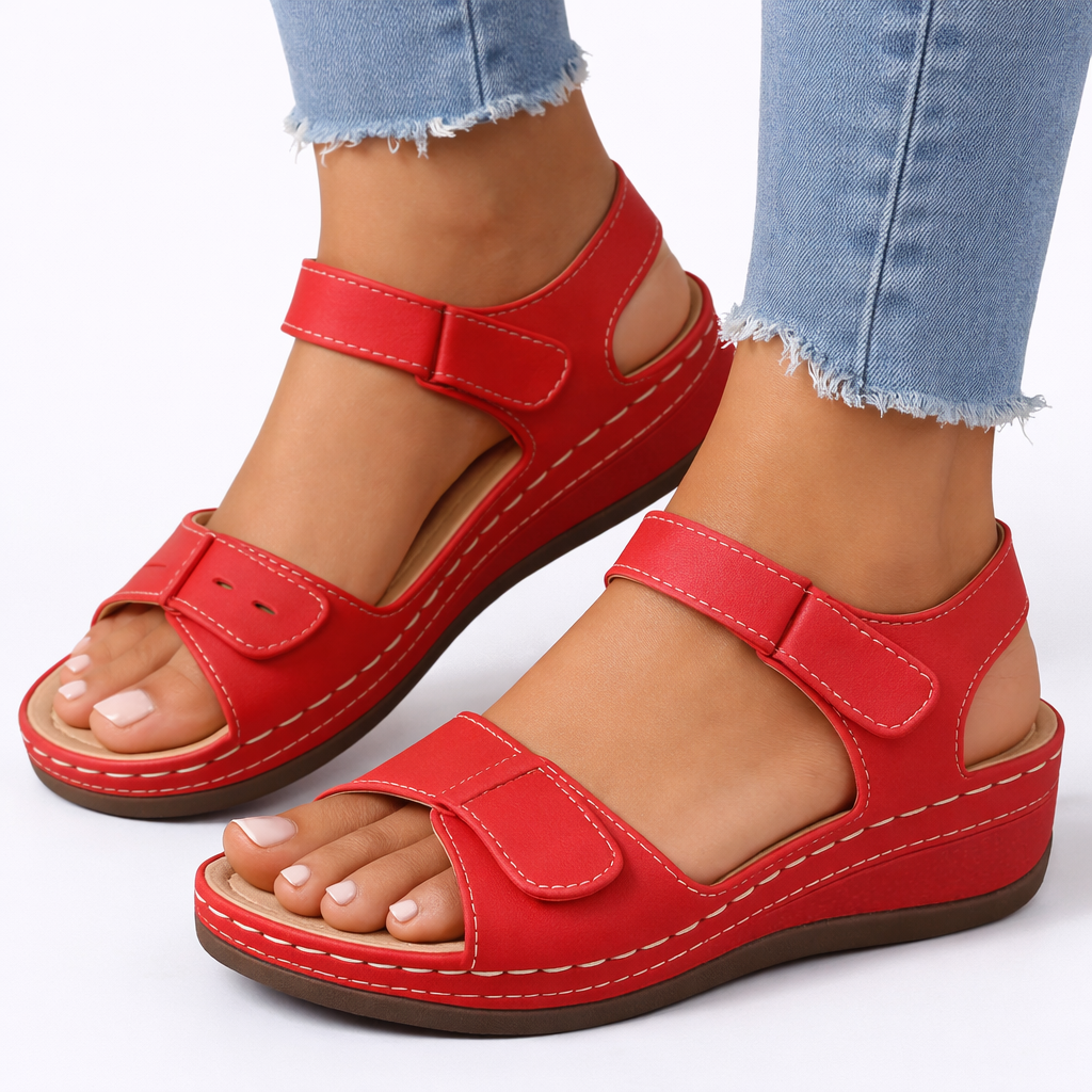 Women's Orthopaedic Comfort Sandals with Adjustable Double Straps for Summer