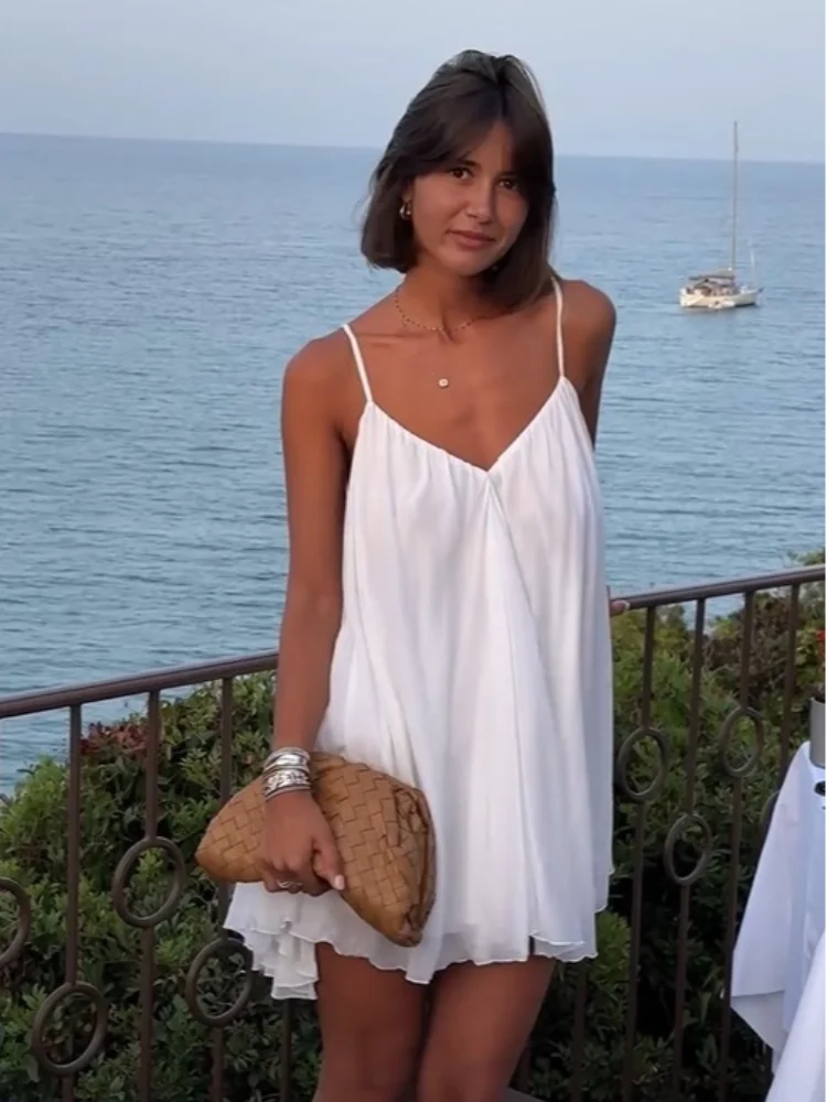 Women's White Occasion Dress | Relaxed Fit Mini Dress