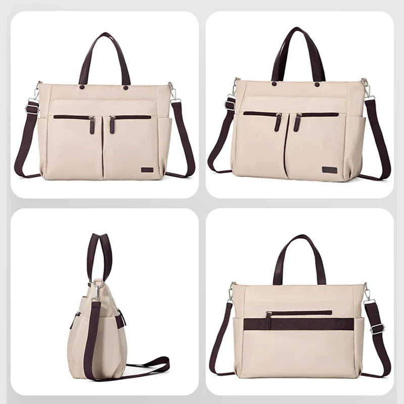 Women's Laptop Tote Bag in Oxford Fabric for Autumn Work & Travel
