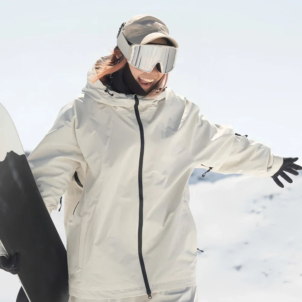 Unisex Oversized Hooded Ski Jacket | Snowboard Outerwear