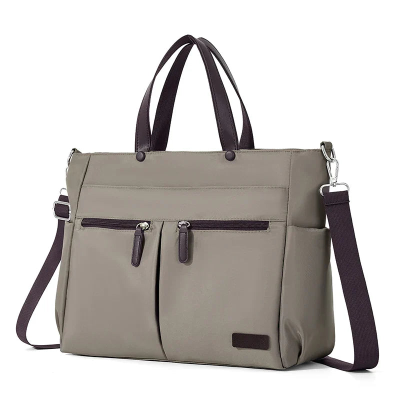 Women's Laptop Tote Bag in Oxford Fabric for Autumn Work & Travel