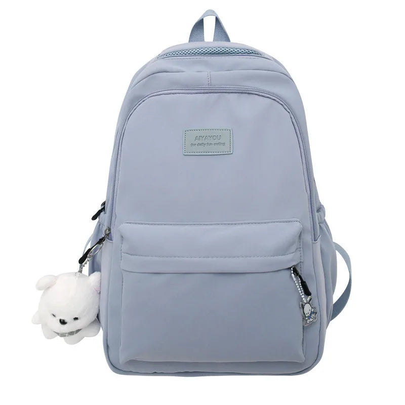 Women's Backpack in Oxford Fabric with Multiple Pockets for Autumn Everyday Use