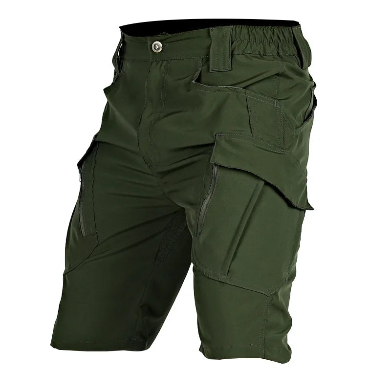 Short cargo léger de marche à coupe extensible pour homme