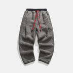 Men’s Teddy Fleece Trousers with Relaxed Fit and Drawstring Waist