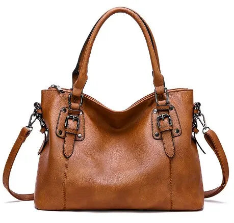 Sac cabas en cuir avec détail de bride à boucle