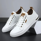 Men’s Casual Lace-Up Trainers with Contrast Sole
