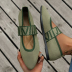 Women's Knitted Mary Jane Flats
