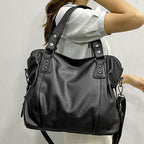 Women's PU Leather Shoulder Bag with Crossbody Strap