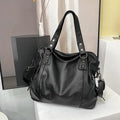 Women's PU Leather Shoulder Bag with Crossbody Strap