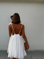 Women's White Occasion Dress | Relaxed Fit Mini Dress