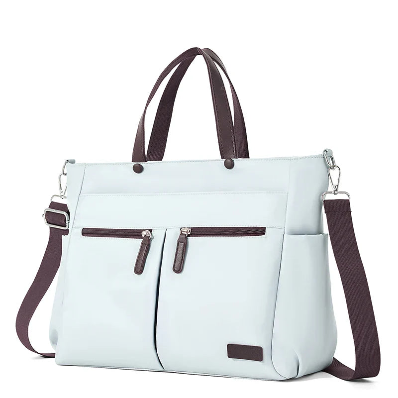 Women's Laptop Tote Bag in Oxford Fabric for Autumn Work & Travel