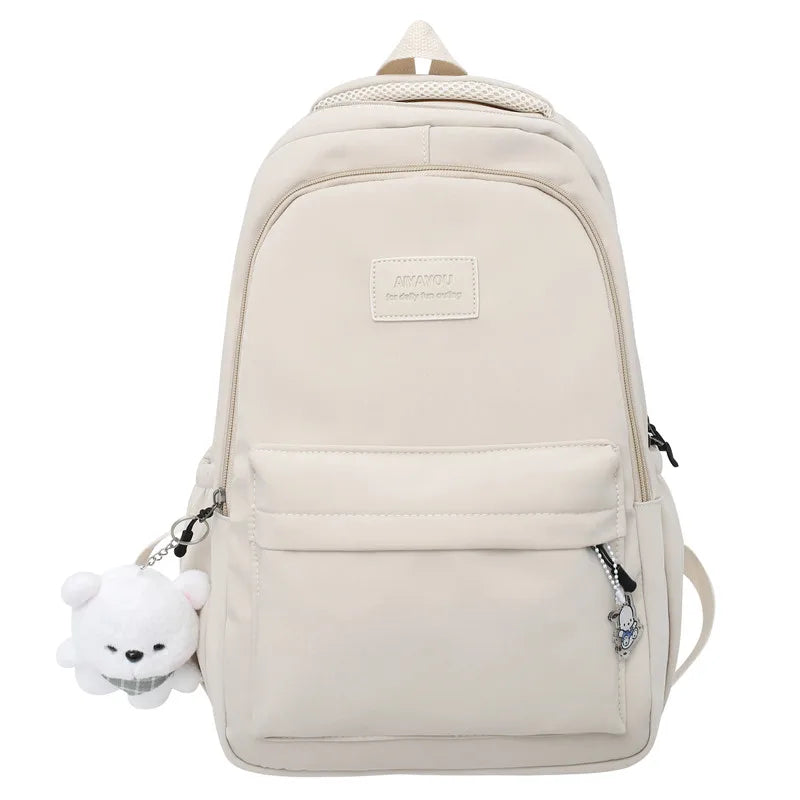 Women's Backpack in Oxford Fabric with Multiple Pockets for Autumn Everyday Use