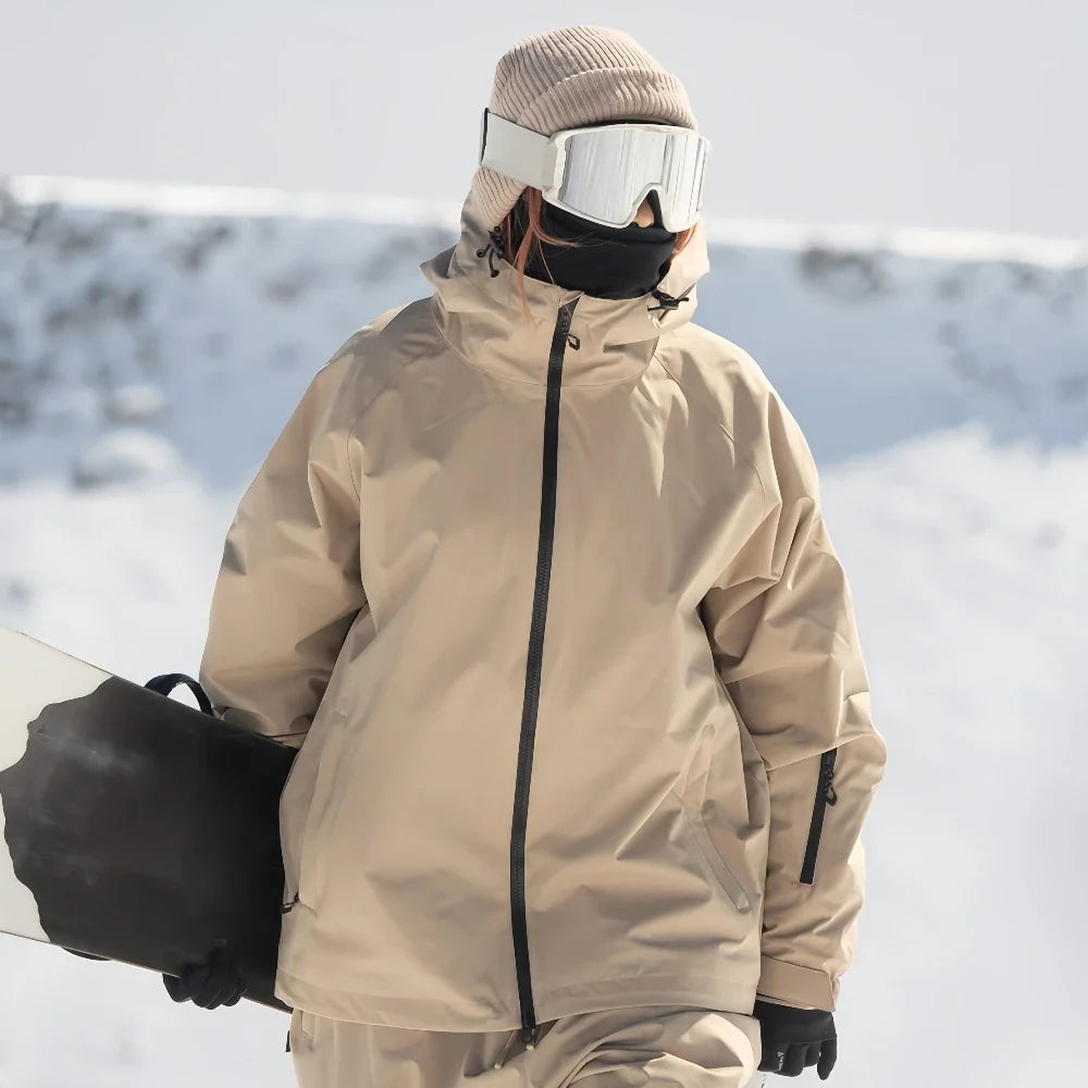 Unisex Oversized Hooded Ski Jacket | Snowboard Outerwear