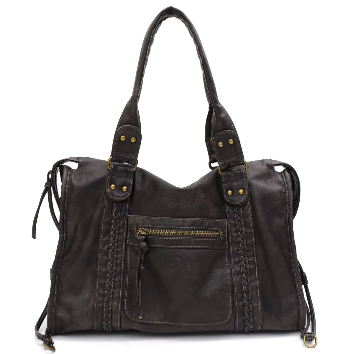 Women's PU Leather Shoulder Bag with Adjustable Strap for Autumn Everyday Use