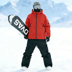 Unisex Hooded Snowboard Jacket and Baggy Trousers Set