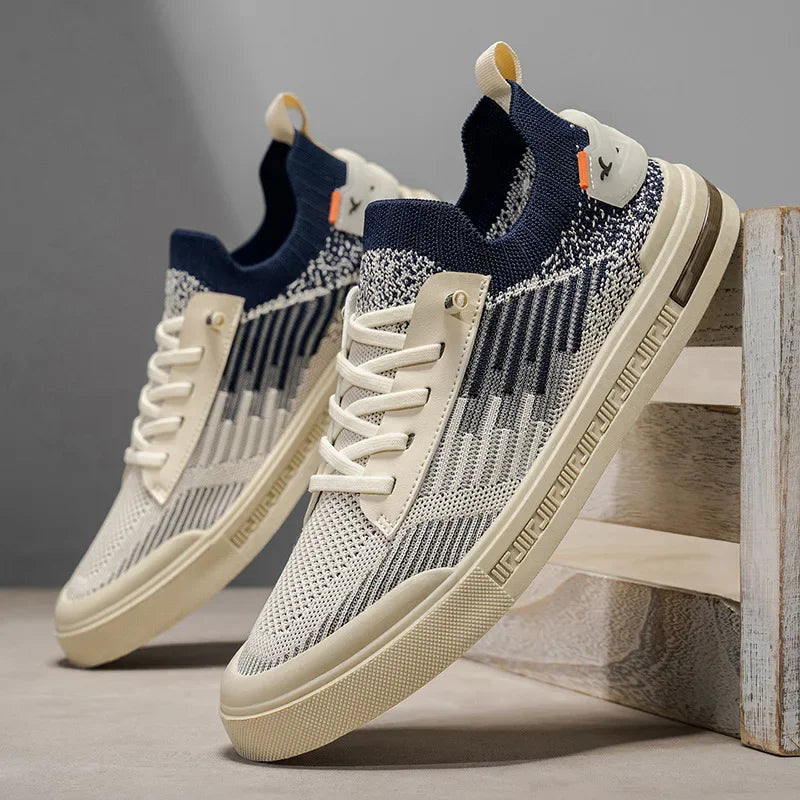 Baskets tricotées pour homme avec col ajusté façon chaussette