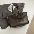 Women's Tote Bag in PU Leather for Autumn Work & Everyday Use