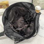Women's PU Leather Shoulder Bag with Crossbody Strap