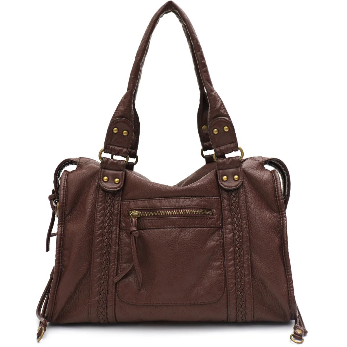 Women's PU Leather Shoulder Bag with Adjustable Strap for Autumn Everyday Use