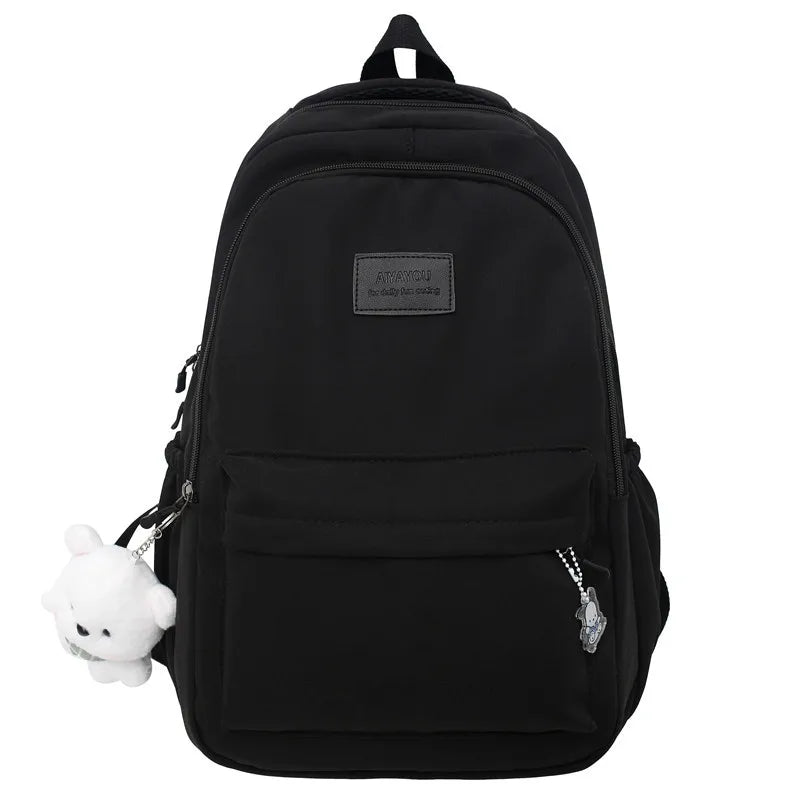 Women's Backpack in Oxford Fabric with Multiple Pockets for Autumn Everyday Use