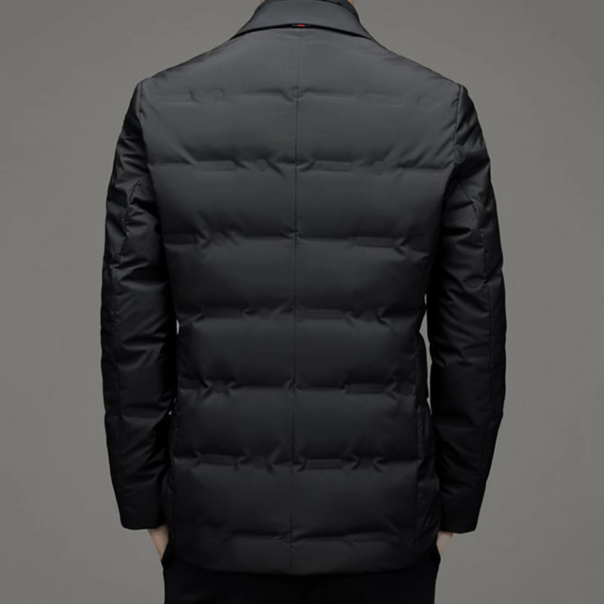 Veste blazer matelassée pour homme | Manteau d’hiver à col montant