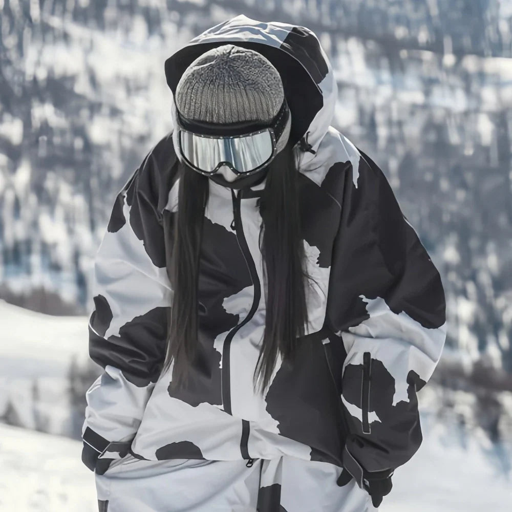 Unisex Oversized Hooded Ski Jacket | Snowboard Outerwear