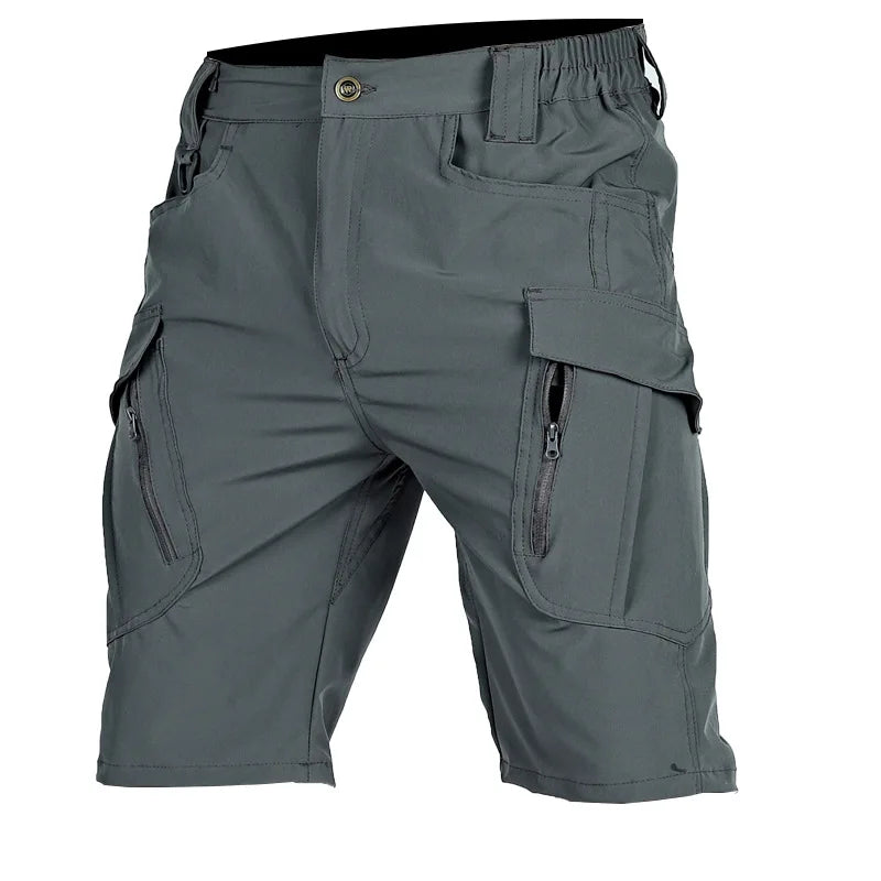 Short cargo léger de marche à coupe extensible pour homme