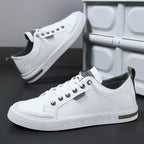 Men’s Casual Lace-Up Trainers with Contrast Sole