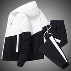 Men’s Colour Block Hooded Tracksuit Set