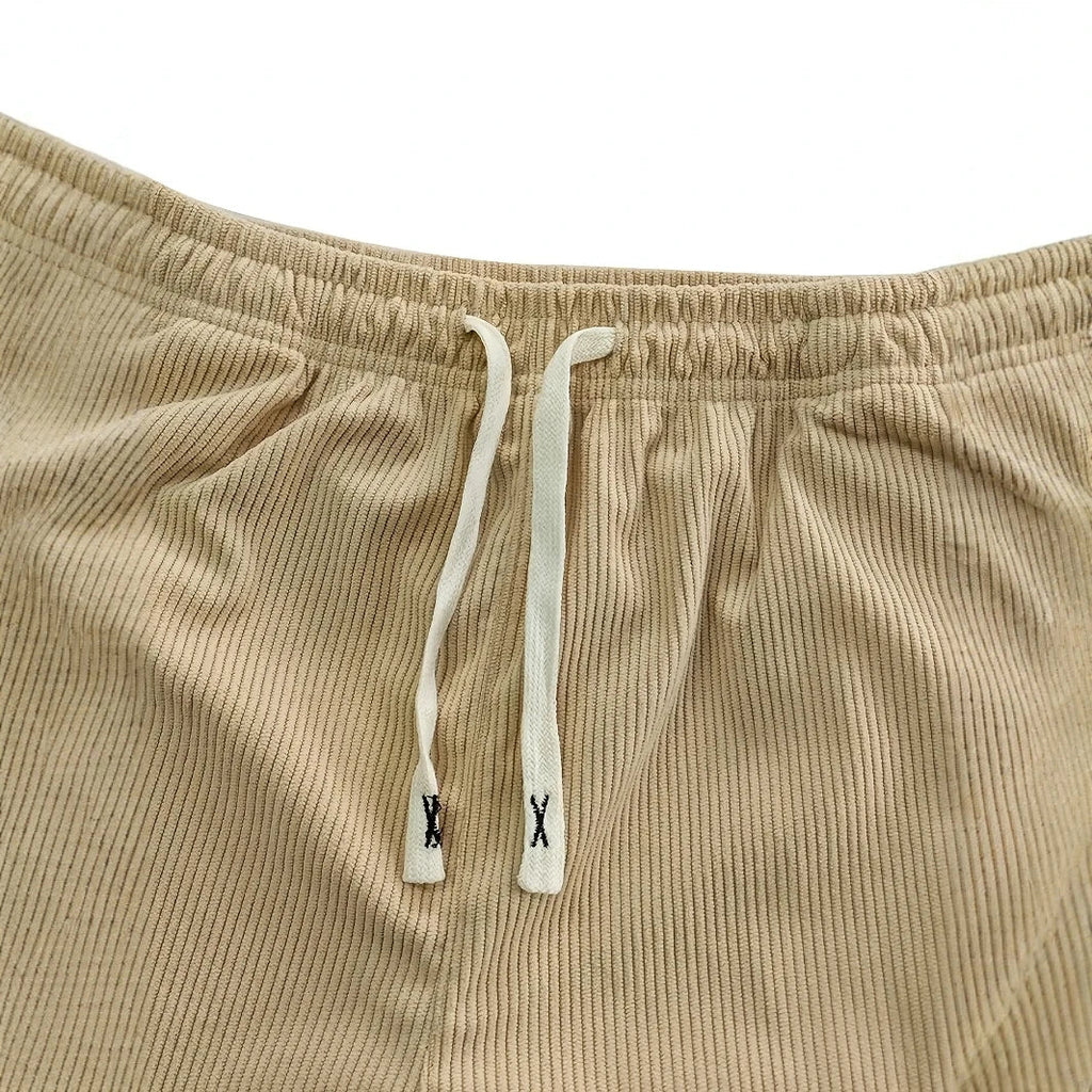 Pantalon en velours côtelé à coupe décontractée pour homme