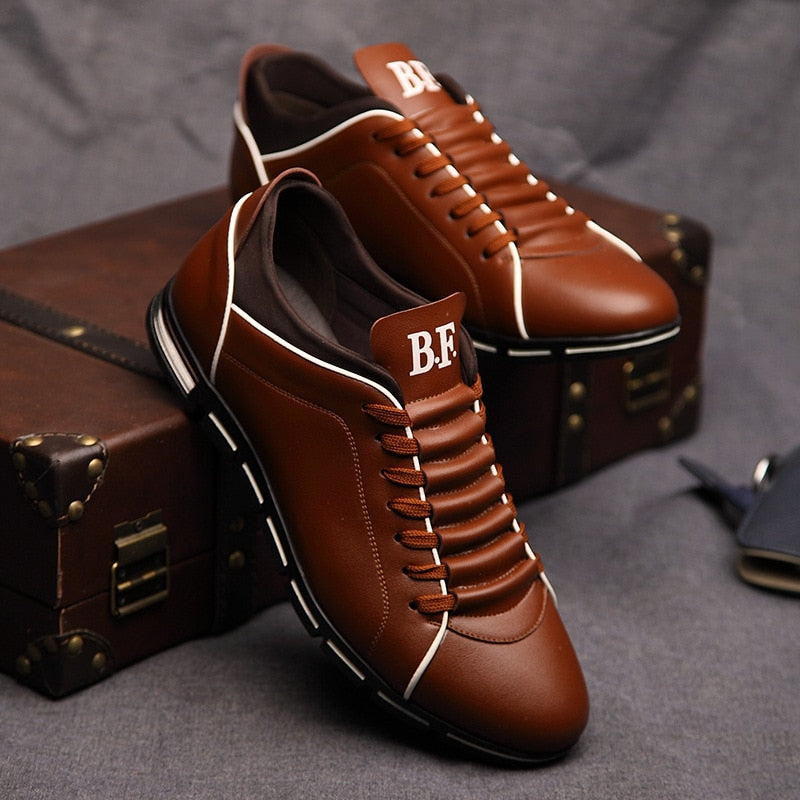 Men’s Low-Top Lace-Up Casual Trainers