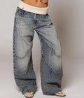 Women's Jeans Cotton Denim Wide Leg Casual Summer Jeans