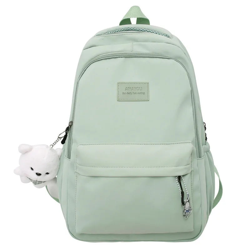 Women's Backpack in Oxford Fabric with Multiple Pockets for Autumn Everyday Use