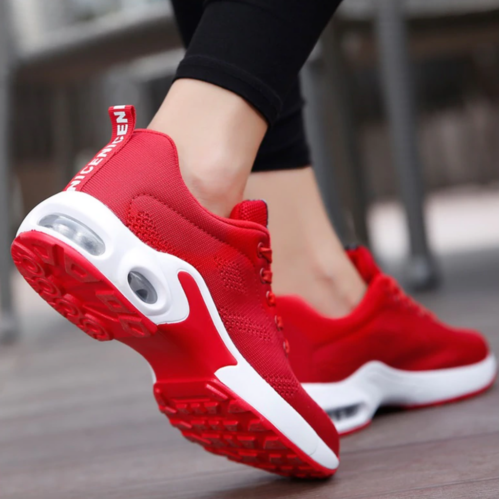 Women’s Breathable Mesh Walking Trainers with Cushioned Sole