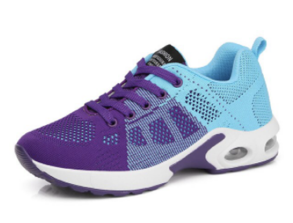 Women’s Breathable Mesh Walking Trainers with Cushioned Sole