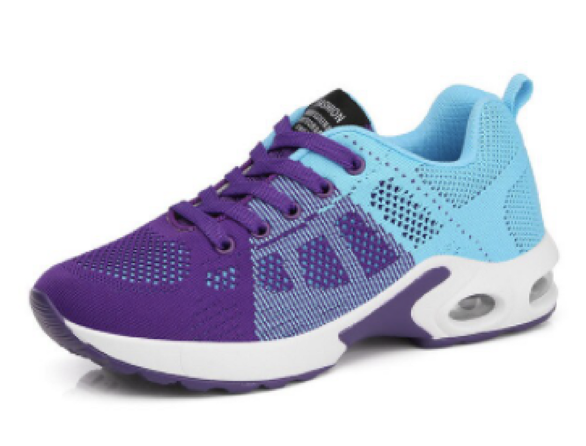 Women’s Breathable Mesh Walking Trainers with Cushioned Sole