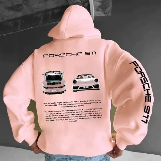 Men’s Oversized Car Graphic Hoodie