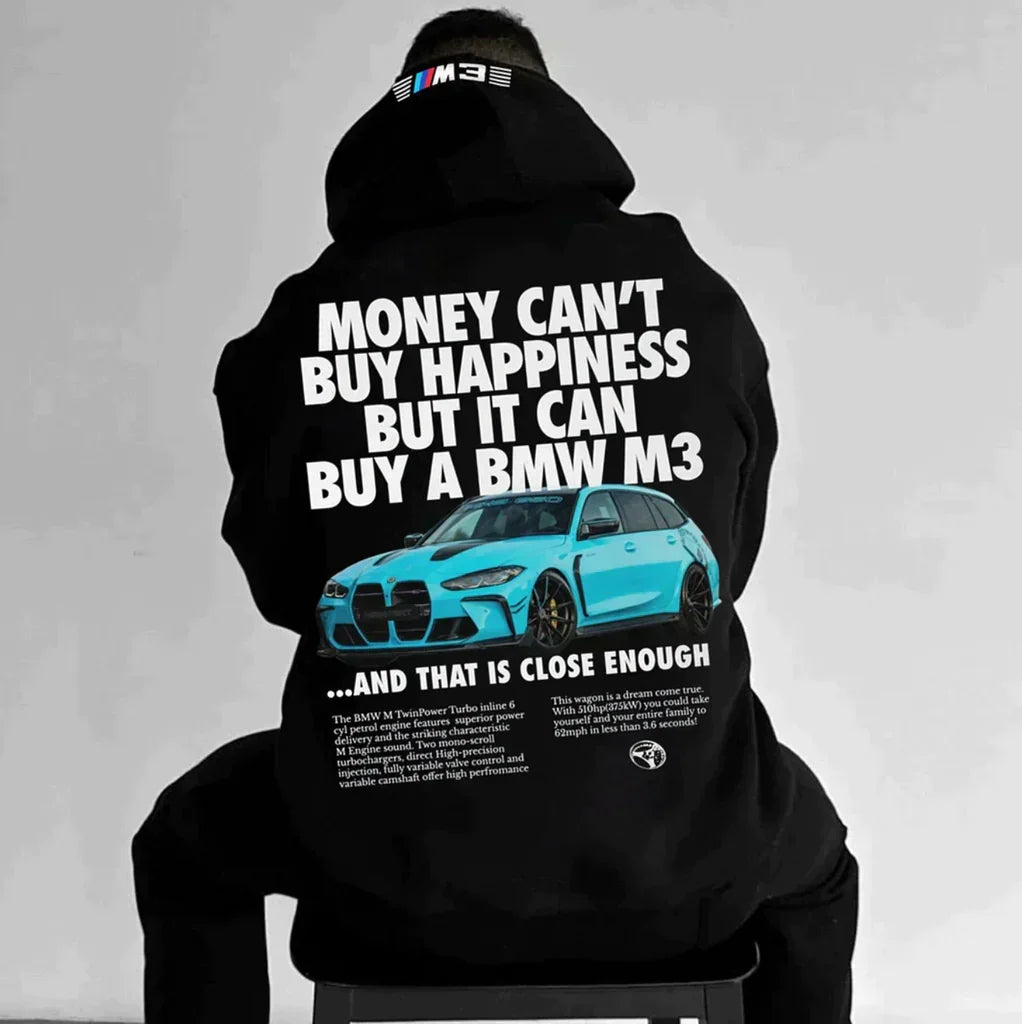 Men’s Oversized Car Graphic Hoodie