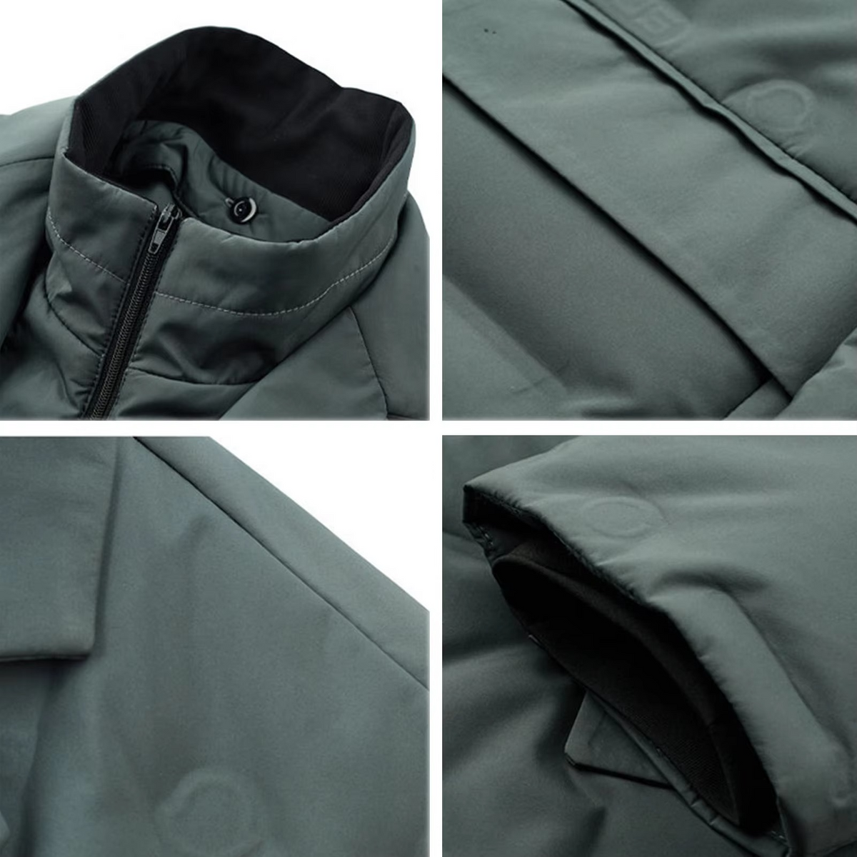 Veste blazer matelassée pour homme | Manteau d’hiver à col montant