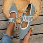 Women's Knitted Mary Jane Flats