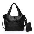 Women's Tote Bag in PU Leather with Crossbody Strap for Autumn Everyday Use