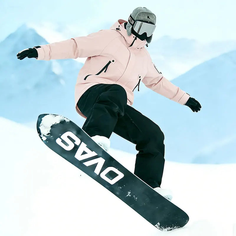 Unisex Hooded Snowboard Jacket and Baggy Trousers Set