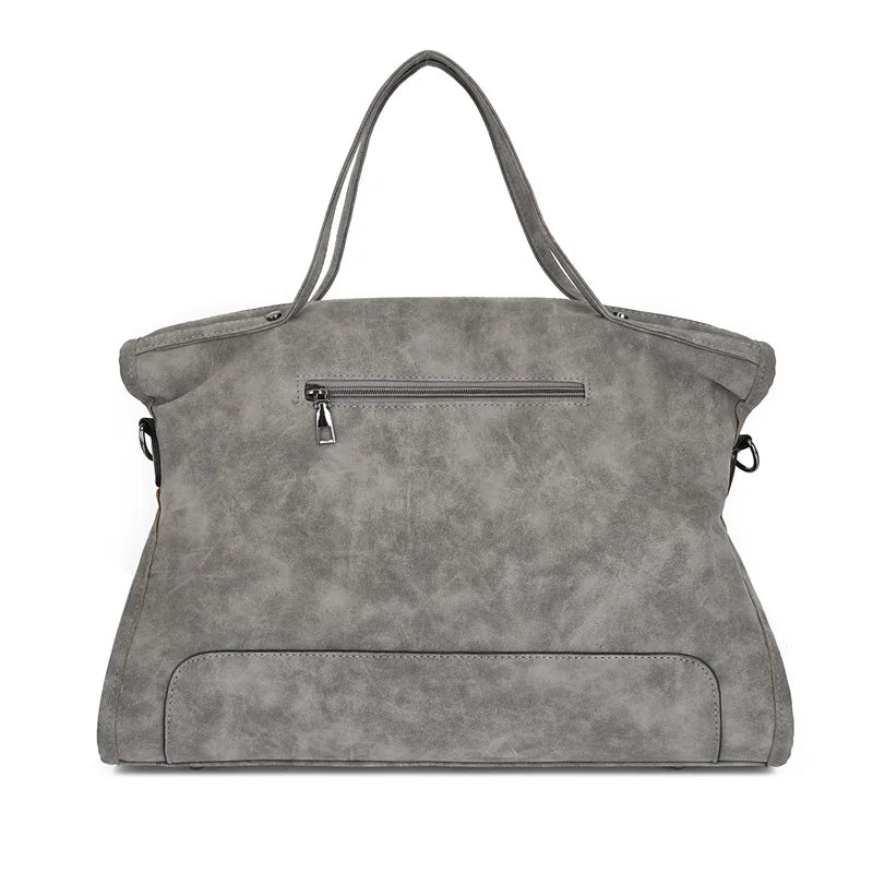 Women's Tote Bag in PU Leather with Crossbody Strap for Autumn Everyday Use